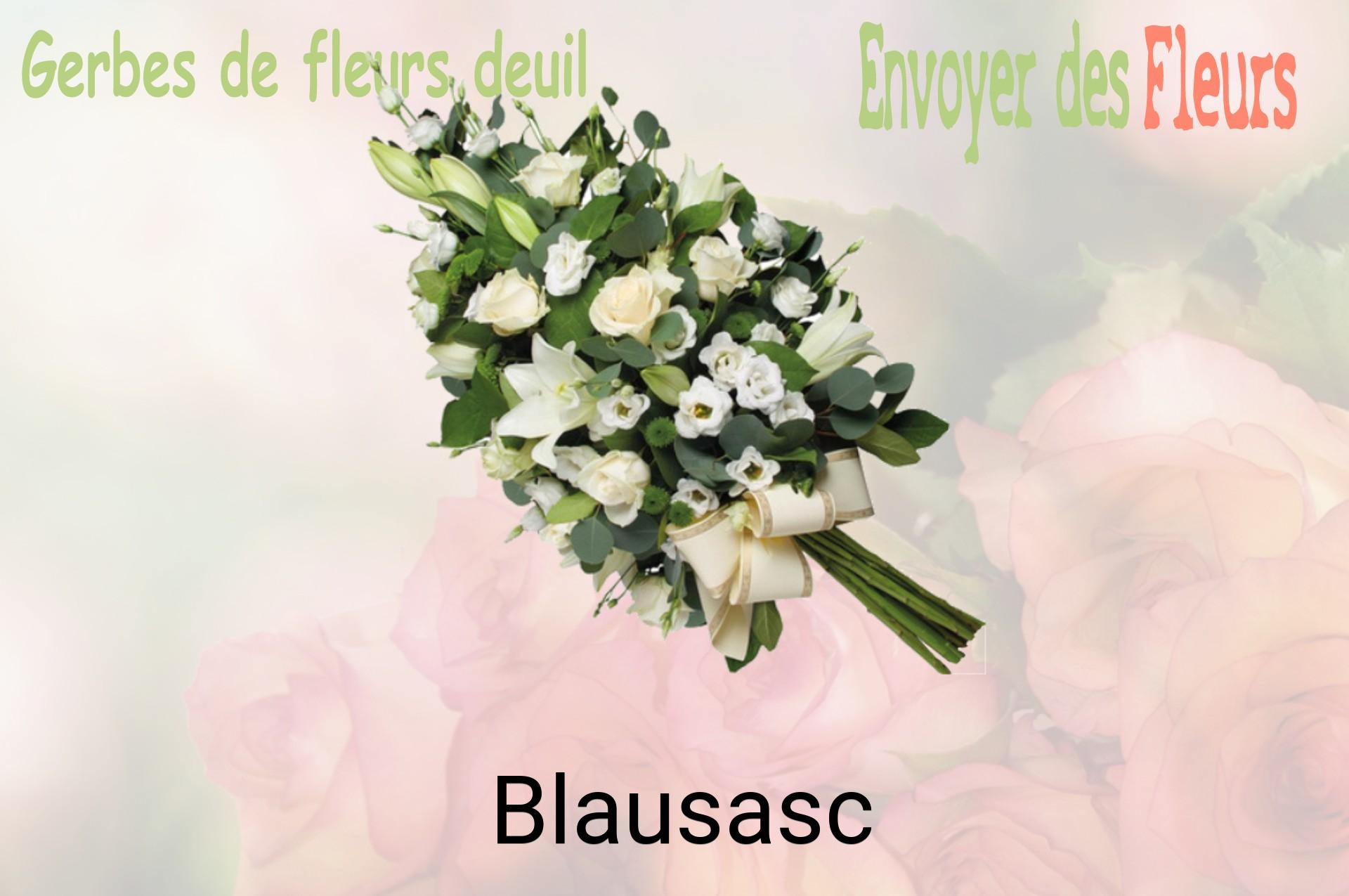 Gerbe de fleurs de deuil livrée à Blausasc